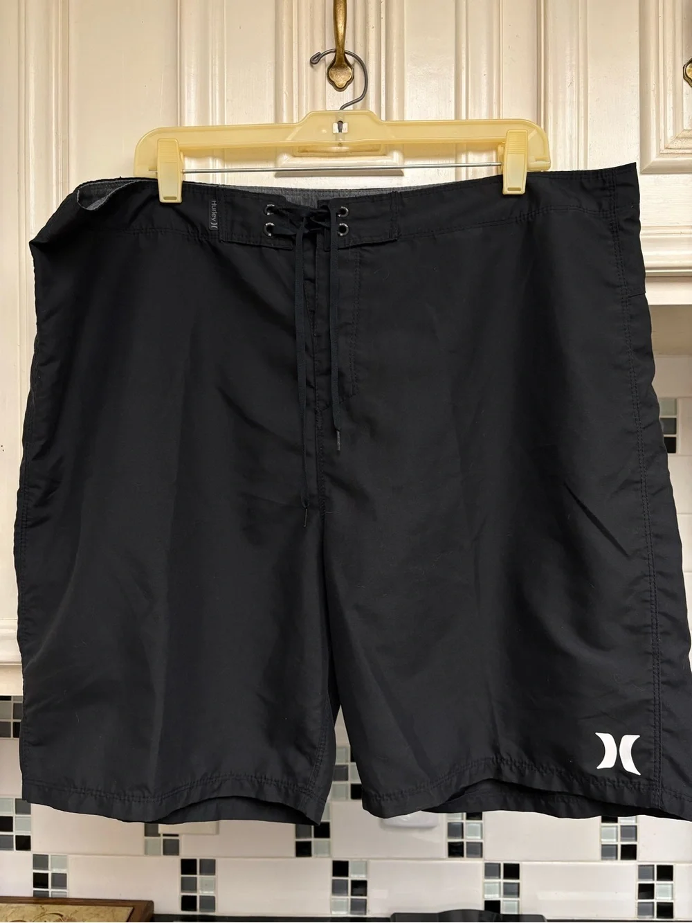 Hurley Men's Black Board Shorts. Size 38.